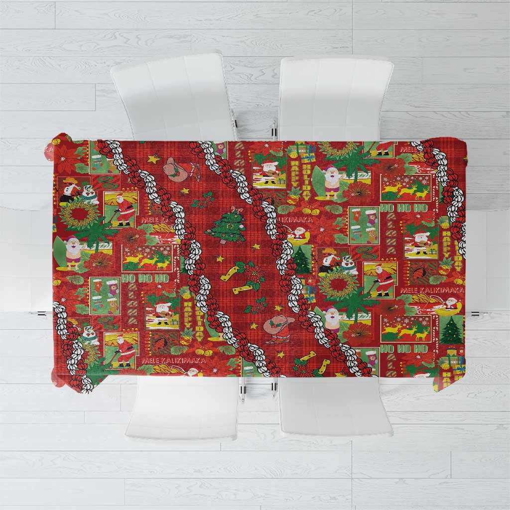 Mele Kalikimaka Pakalana Pikake Lei Tablecloth Hawaiian Rodeo Paniolo Omaomao Palaka - Polynesian Pride