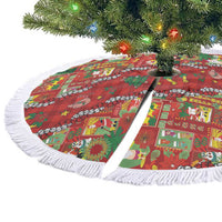 Mele Kalikimaka Pakalana Pikake Lei Tree Skirt Hawaiian Rodeo Paniolo Omaomao Palaka - Polynesian Pride