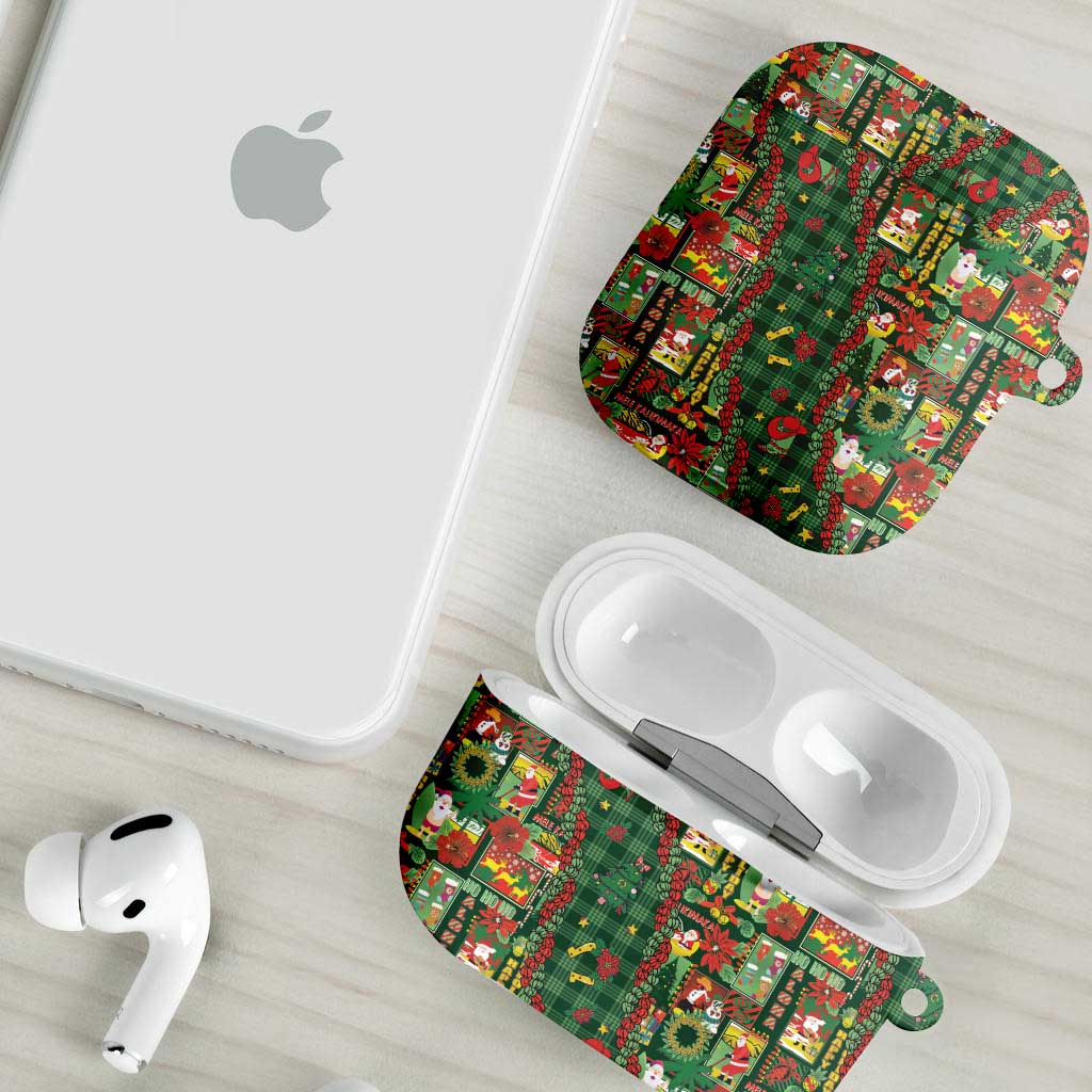 Mele Kalikimaka Pakalana Pikake Lei AirPods Case Hawaiian Rodeo Paniolo Ulaula Palaka - Polynesian Pride