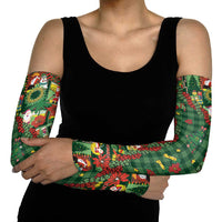 Mele Kalikimaka Pakalana Pikake Lei Arm Sleeves Hawaiian Rodeo Paniolo Ulaula Palaka - Polynesian Pride