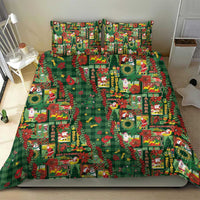 Mele Kalikimaka Pakalana Pikake Lei Bedding Set Hawaiian Rodeo Paniolo Ulaula Palaka - Polynesian Pride