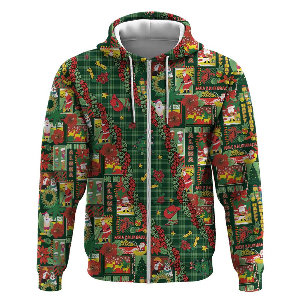 Mele Kalikimaka Pakalana Pikake Lei Hoodie Hawaiian Rodeo Paniolo Ulaula Palaka - Polynesian Pride
