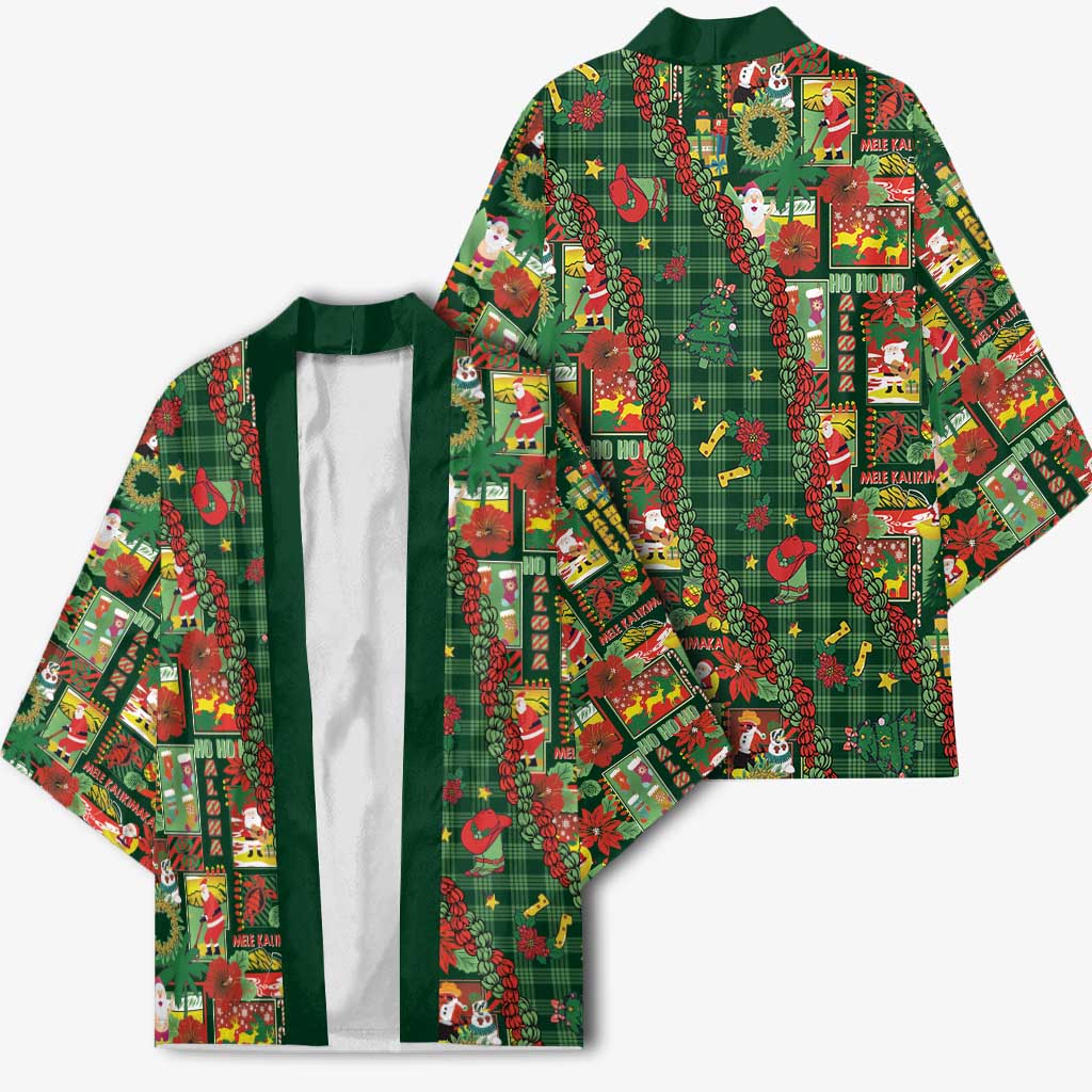 Mele Kalikimaka Pakalana Pikake Lei Kimono Hawaiian Rodeo Paniolo Ulaula Palaka - Polynesian Pride