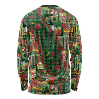 Mele Kalikimaka Pakalana Pikake Lei Long Sleeve Shirt Hawaiian Rodeo Paniolo Ulaula Palaka - Polynesian Pride