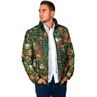 Mele Kalikimaka Pakalana Pikake Lei Padded Jacket Hawaiian Rodeo Paniolo Ulaula Palaka - Polynesian Pride