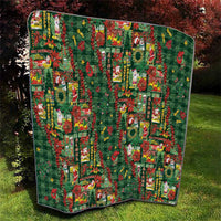 Mele Kalikimaka Pakalana Pikake Lei Quilt Hawaiian Rodeo Paniolo Ulaula Palaka - Polynesian Pride