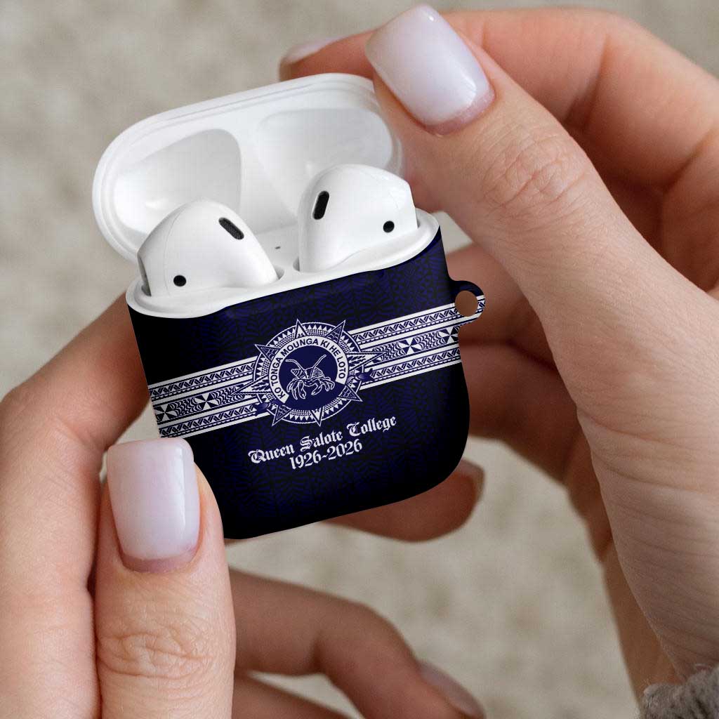 Tonga Queen Salote College 100 years AirPods Case QSC 1926-2026 Tongan Pattern LT9 - Polynesian Pride