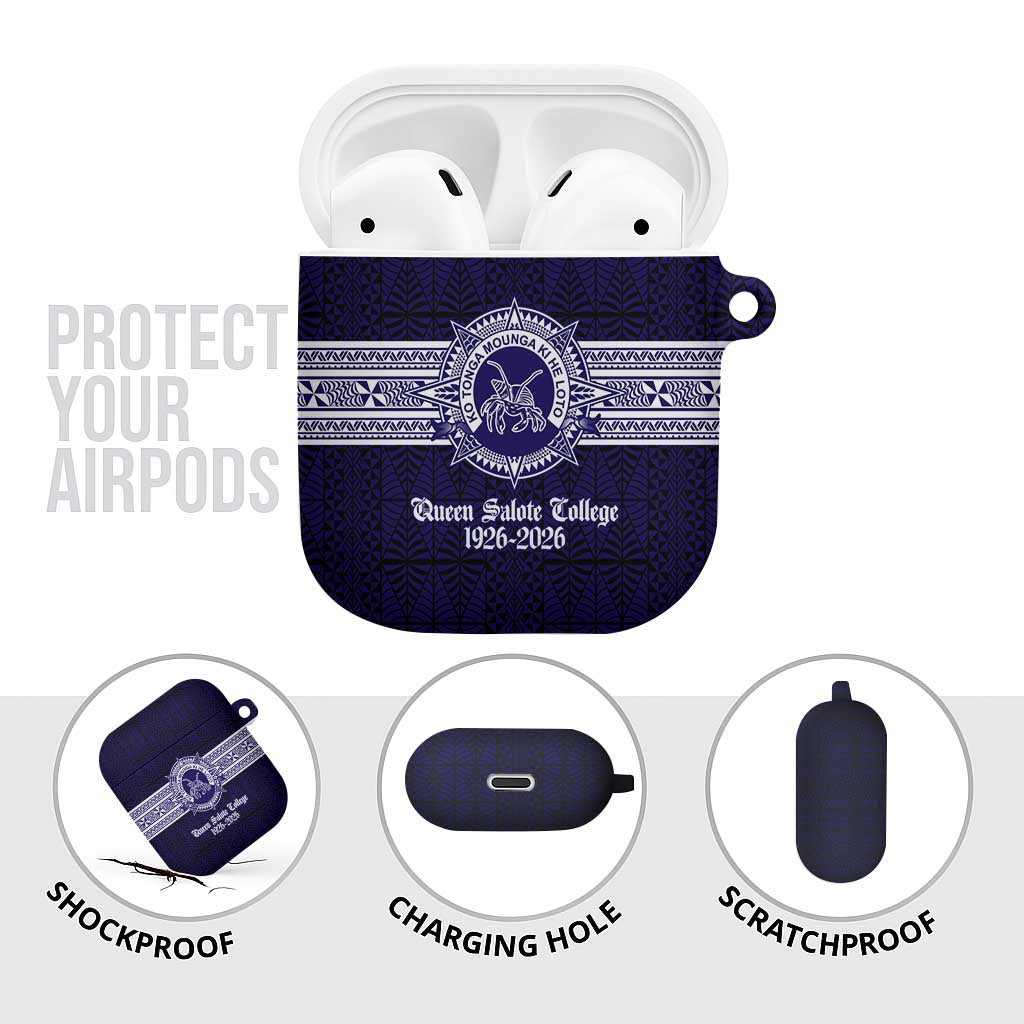 Tonga Queen Salote College 100 years AirPods Case QSC 1926-2026 Tongan Pattern LT9 - Polynesian Pride