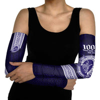 Tonga Queen Salote College 100 years Arm Sleeves QSC 1926-2026 Tongan Pattern LT9 - Polynesian Pride