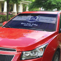 Tonga Queen Salote College 100 years Auto Sun Shade QSC 1926-2026 Tongan Pattern
