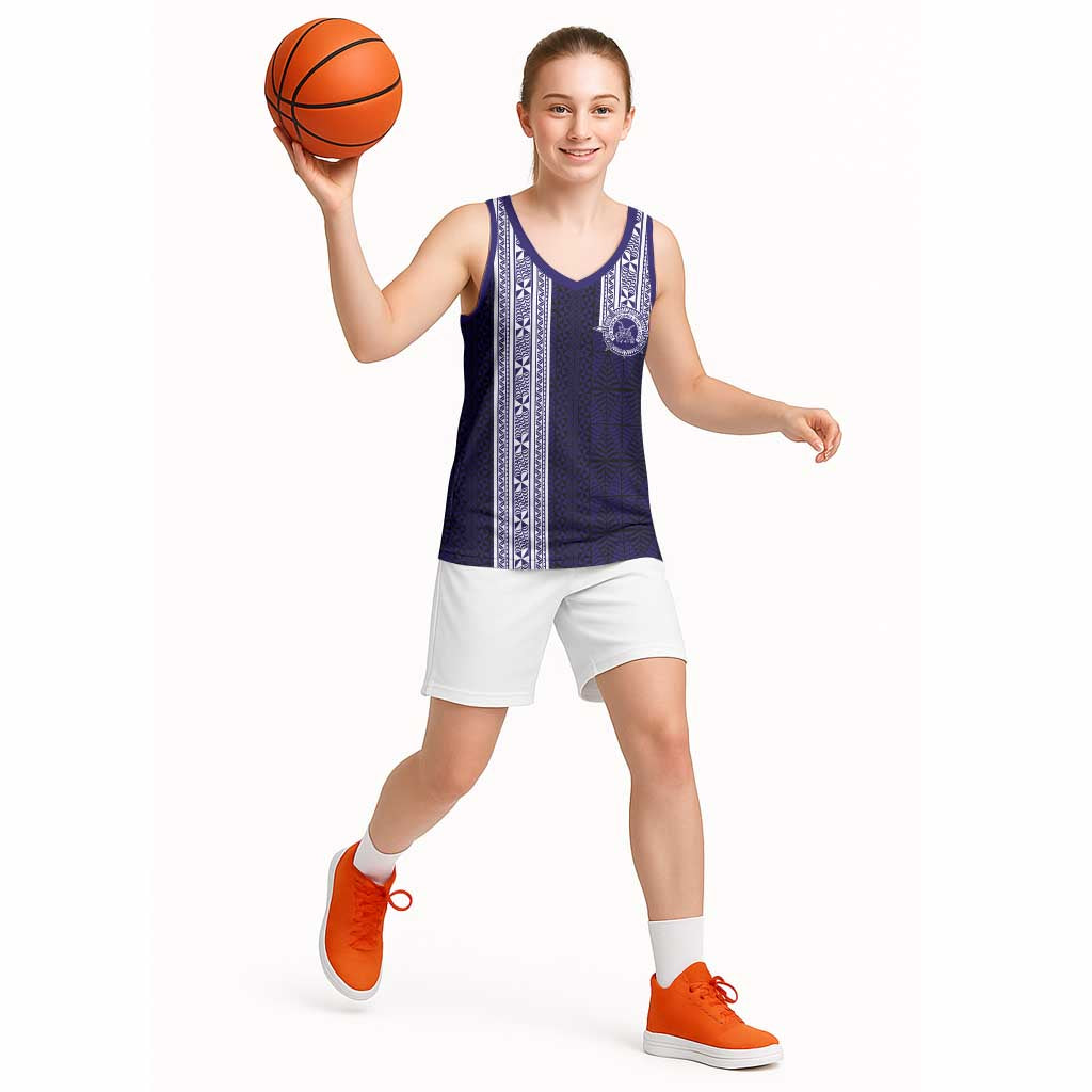 Tonga Queen Salote College 100 years Basketball Jersey QSC 1926-2026 Tongan Pattern