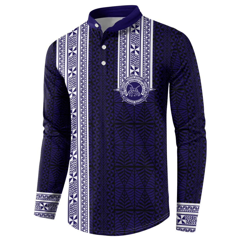 Tonga Queen Salote College 100 years Button Sweatshirt QSC 1926-2026 Tongan Pattern