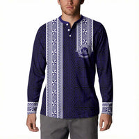 Tonga Queen Salote College 100 years Button Sweatshirt QSC 1926-2026 Tongan Pattern