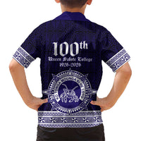 Tonga Queen Salote College 100 years Family Matching Mermaid Dress and Hawaiian Shirt QSC 1926-2026 Tongan Pattern