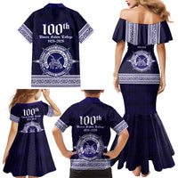 Tonga Queen Salote College 100 years Family Matching Mermaid Dress and Hawaiian Shirt QSC 1926-2026 Tongan Pattern
