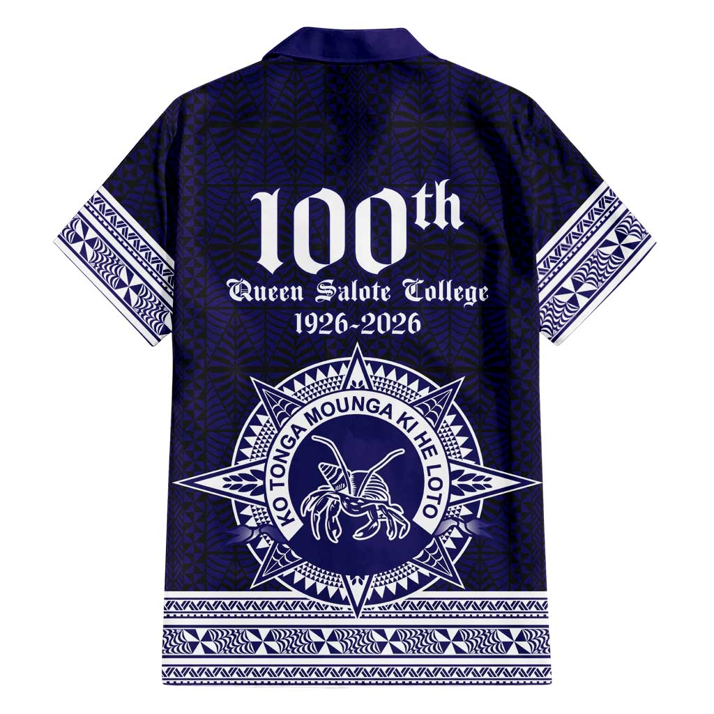 Tonga Queen Salote College 100 years Family Matching Tank Maxi Dress and Hawaiian Shirt QSC 1926-2026 Tongan Pattern