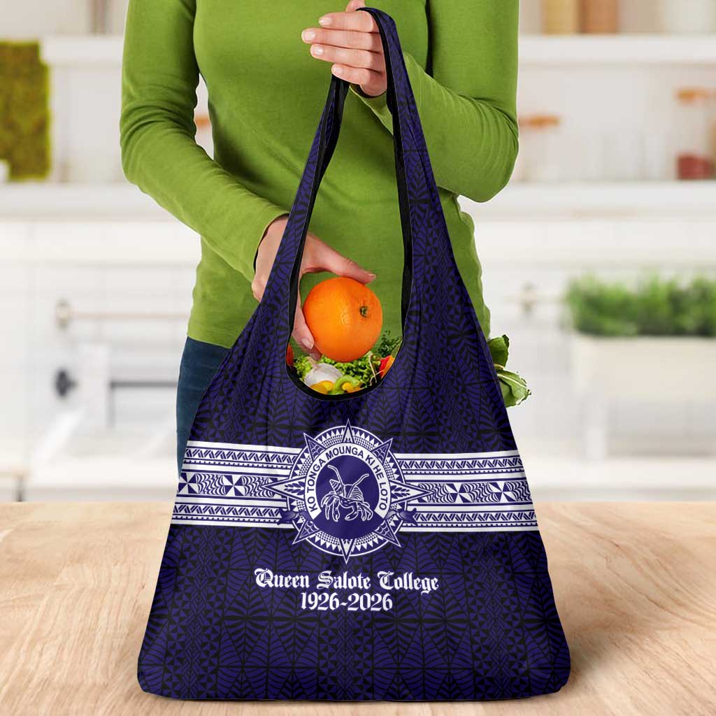 Tonga Queen Salote College 100 years Grocery Bag QSC 1926-2026 Tongan Pattern