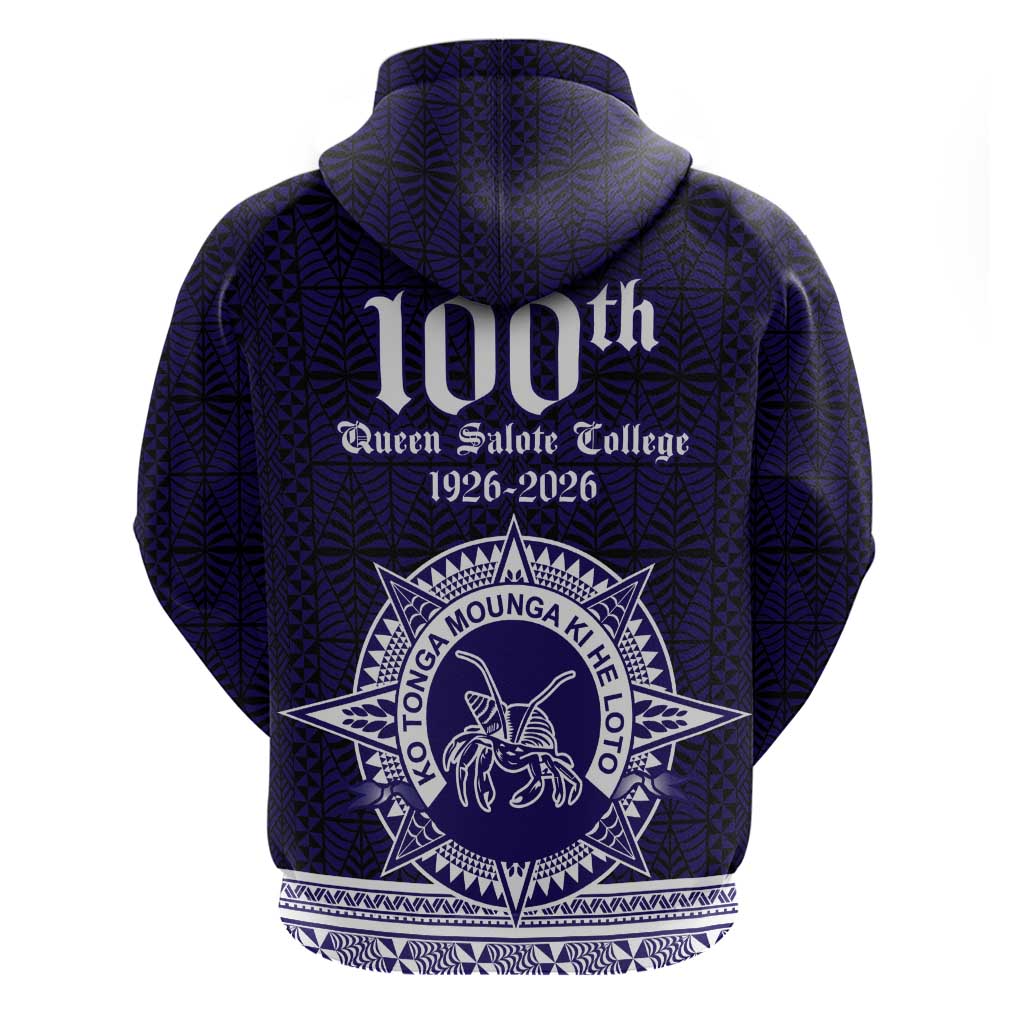 Tonga Queen Salote College 100 years Hoodie QSC 1926-2026 Tongan Pattern