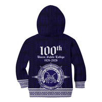 Tonga Queen Salote College 100 years Kid Hoodie QSC 1926-2026 Tongan Pattern