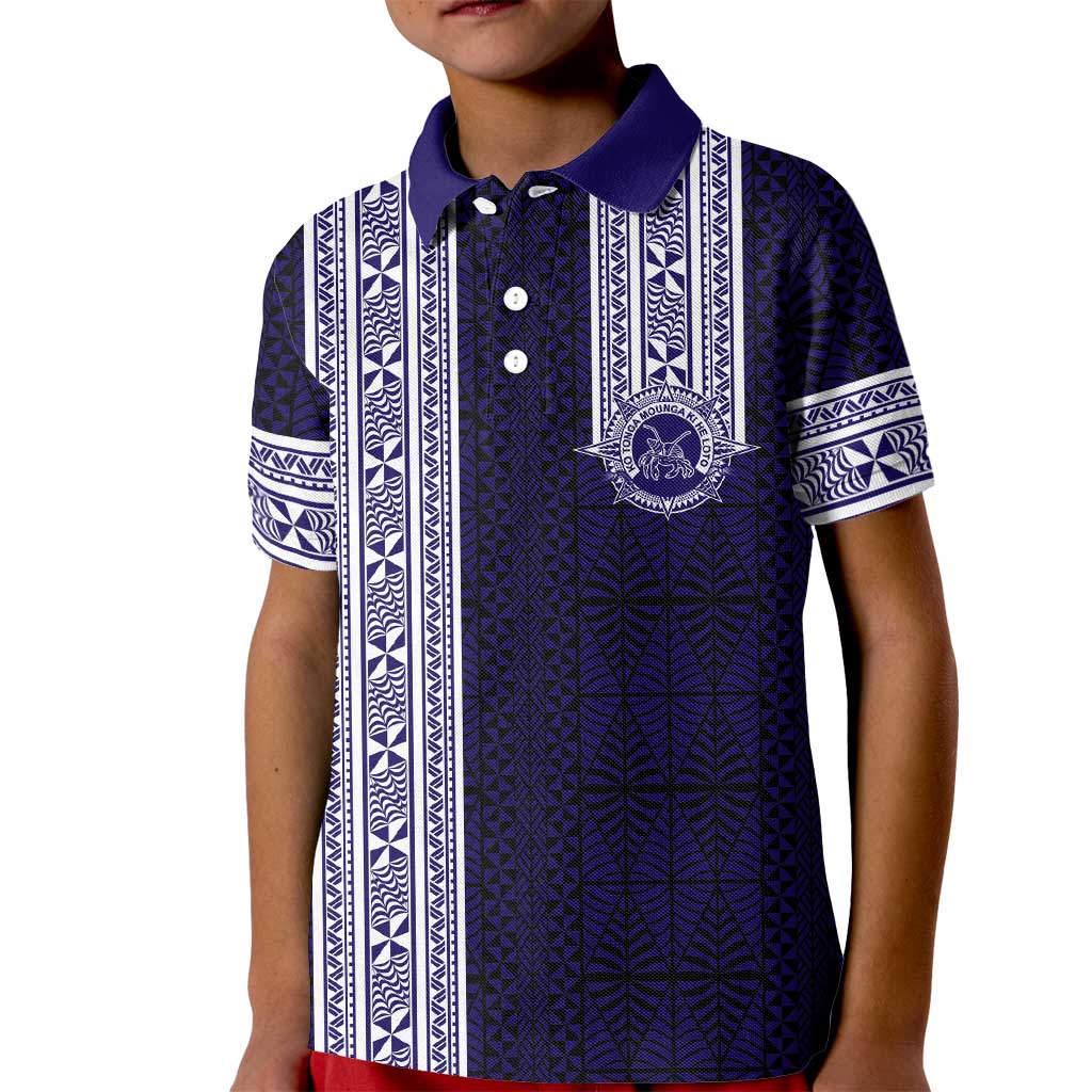 Tonga Queen Salote College 100 years Kid Polo Shirt QSC 1926-2026 Tongan Pattern