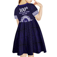 Tonga Queen Salote College 100 years Kid Short Sleeve Dress QSC 1926-2026 Tongan Pattern LT9 - Polynesian Pride