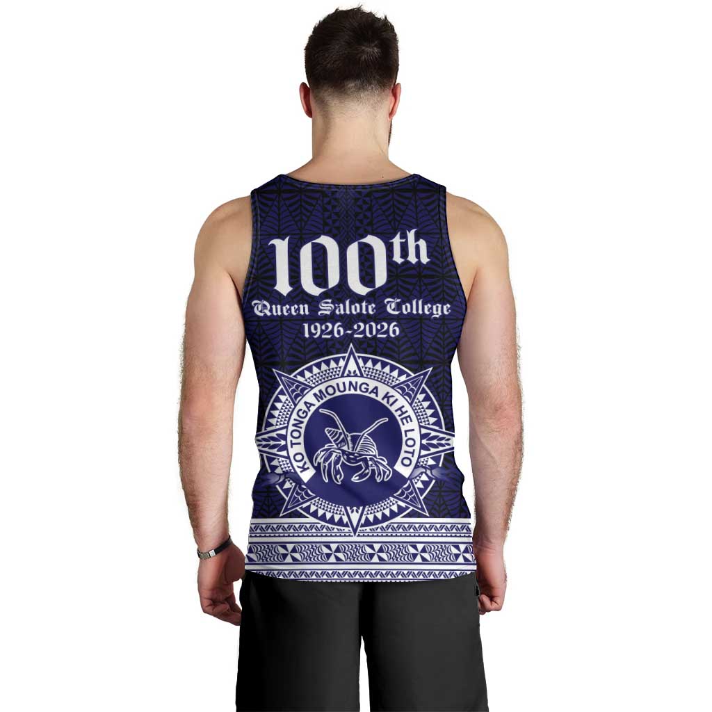 Tonga Queen Salote College 100 years Men Tank Top QSC 1926-2026 Tongan Pattern