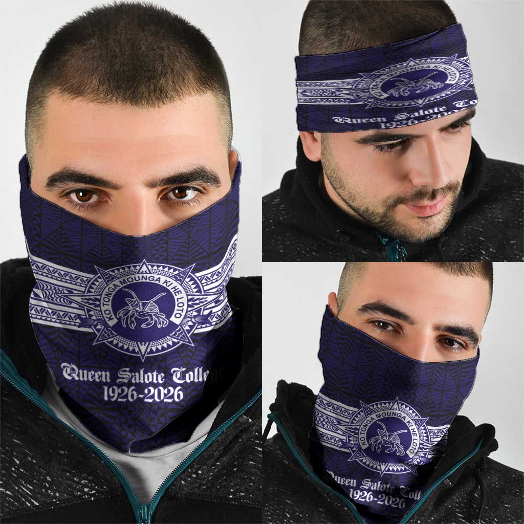 Tonga Queen Salote College 100 years Neck Gaiter QSC 1926-2026 Tongan Pattern