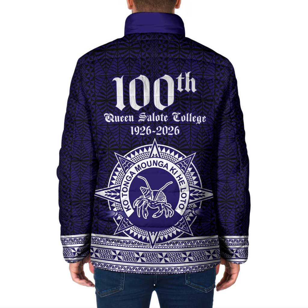 Tonga Queen Salote College 100 years Padded Jacket QSC 1926-2026 Tongan Pattern