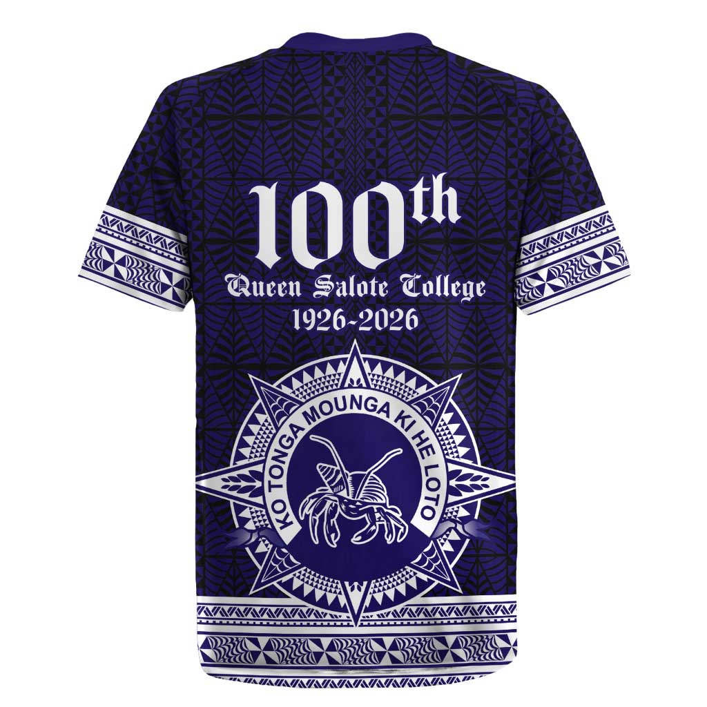 Tonga Queen Salote College 100 years Rugby Jersey QSC 1926-2026 Tongan Pattern LT9 - Polynesian Pride