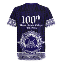 Tonga Queen Salote College 100 years Rugby Jersey QSC 1926-2026 Tongan Pattern LT9 - Polynesian Pride