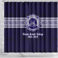 Tonga Queen Salote College 100 years Shower Curtain QSC 1926-2026 Tongan Pattern LT9 - Polynesian Pride