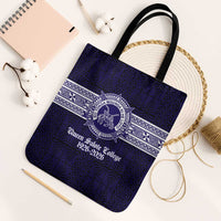 Tonga Queen Salote College 100 years Tote Bag QSC 1926-2026 Tongan Pattern LT9 Black Strap One Size Blue - Polynesian Pride