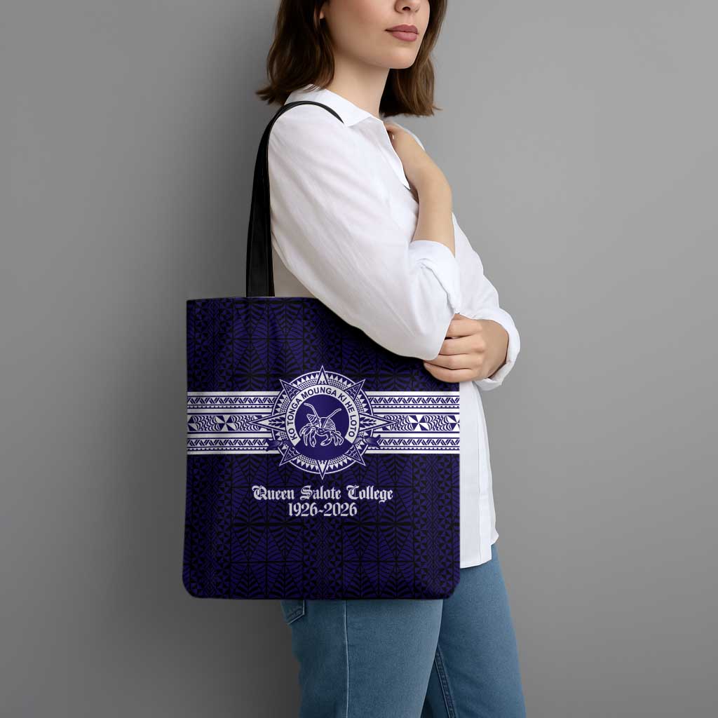 Tonga Queen Salote College 100 years Tote Bag QSC 1926-2026 Tongan Pattern LT9 - Polynesian Pride