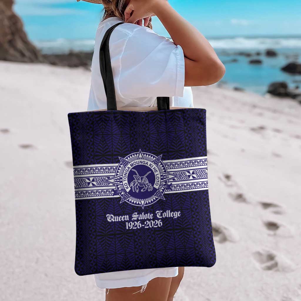 Tonga Queen Salote College 100 years Tote Bag QSC 1926-2026 Tongan Pattern LT9 - Polynesian Pride