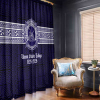 Tonga Queen Salote College 100 years Window Curtain QSC 1926-2026 Tongan Pattern
