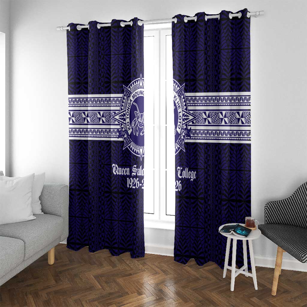 Tonga Queen Salote College 100 years Window Curtain QSC 1926-2026 Tongan Pattern