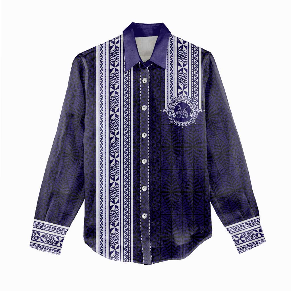 Tonga Queen Salote College 100 years Women Casual Shirt QSC 1926-2026 Tongan Pattern