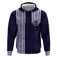 Tonga Queen Salote College 100 years Zip Hoodie QSC 1926-2026 Tongan Pattern