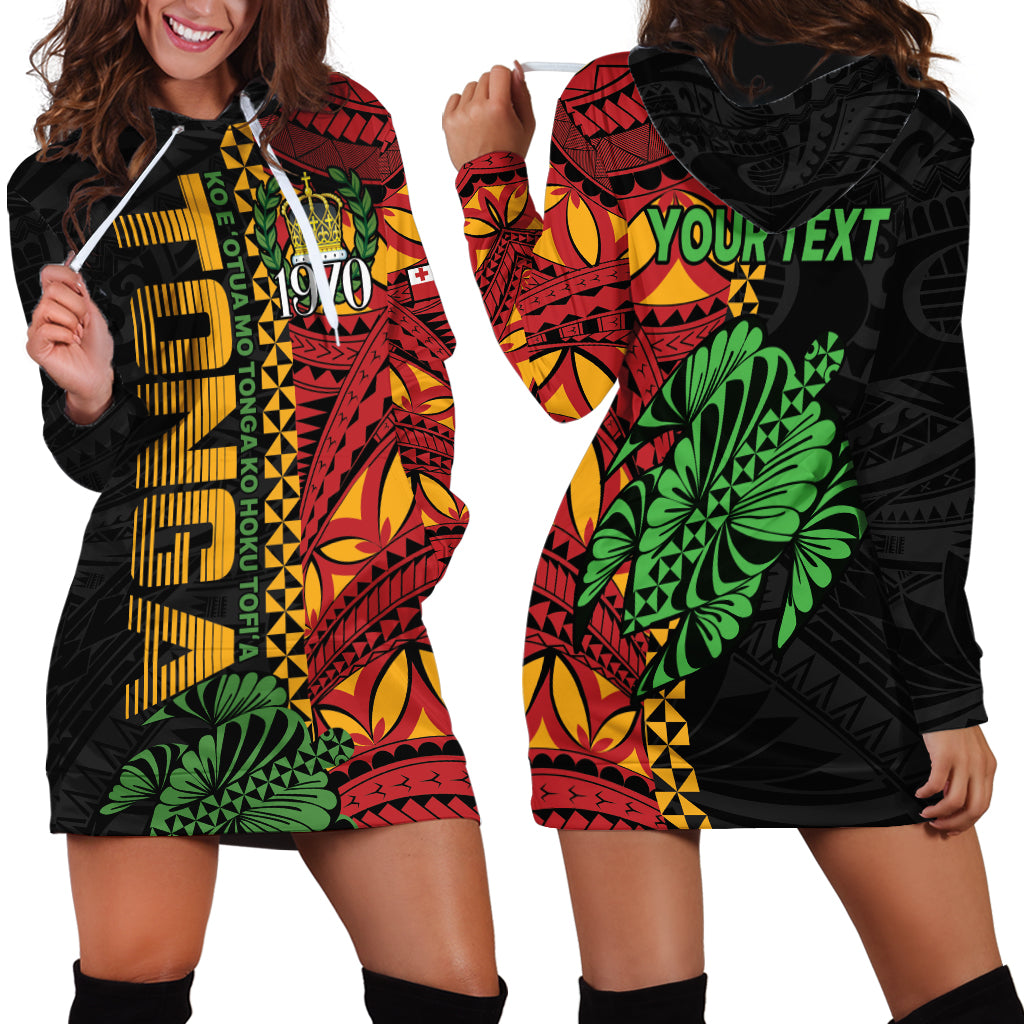 Personalised Tonga Emancipation Day Hoodie Dress Puleanga Fakatui O Since 1970 LT9 - Polynesian Pride