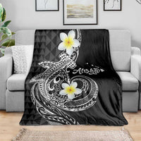 Aloha Hammerhead Shark Blanket Black Hawaiian Kakau Tribal Tattoo LT9 - Polynesian Pride