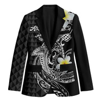 Aloha Hammerhead Shark Blazer Black Hawaiian Kakau Tribal Tattoo - Polynesian Pride