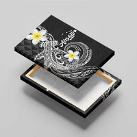 Aloha Hammerhead Shark Canvas Wall Art Black Hawaiian Kakau Tribal Tattoo