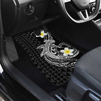 Aloha Hammerhead Shark Car Mats Black Hawaiian Kakau Tribal Tattoo