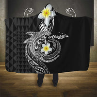 Aloha Hammerhead Shark Hooded Blanket Black Hawaiian Kakau Tribal Tattoo LT9 - Polynesian Pride