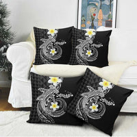 Aloha Hammerhead Shark Pillow Cover Black Hawaiian Kakau Tribal Tattoo - Polynesian Pride