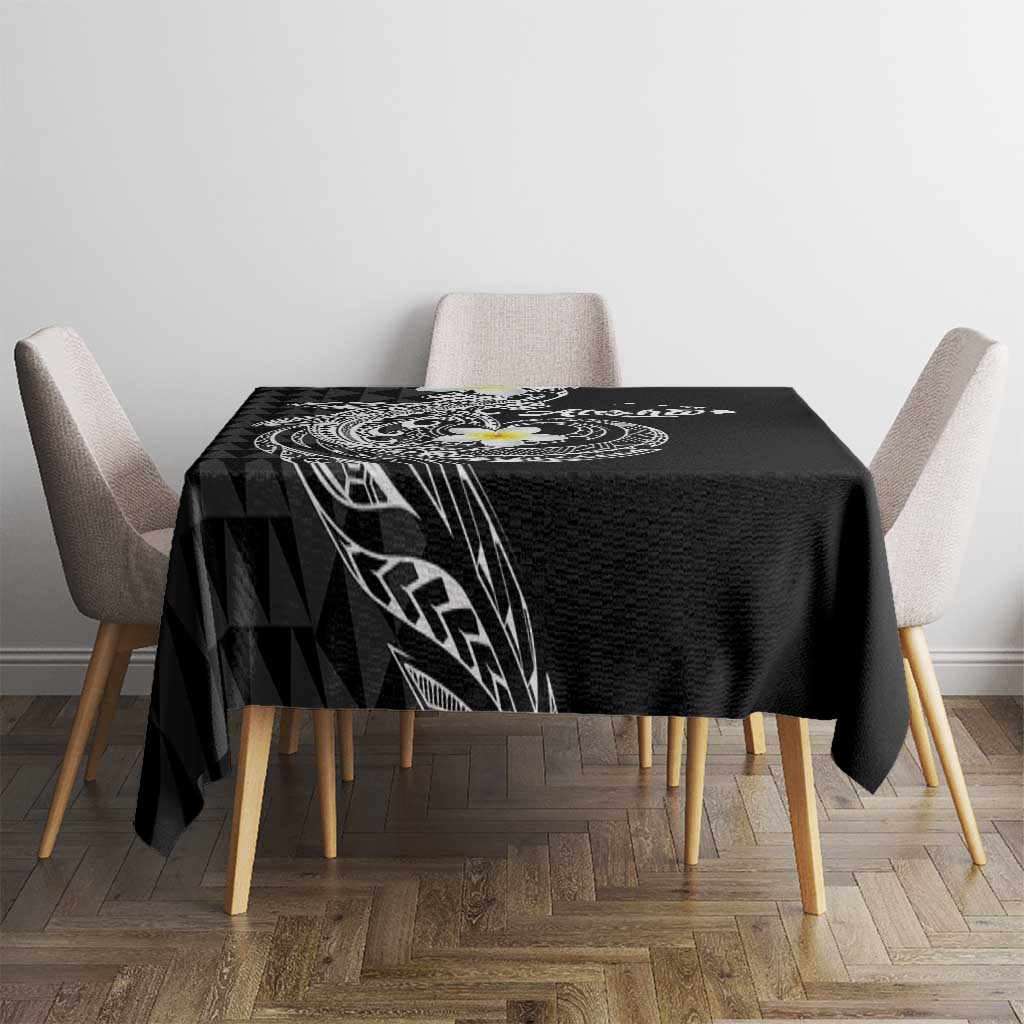 Aloha Hammerhead Shark Tablecloth Black Hawaiian Kakau Tribal Tattoo LT9 - Polynesian Pride