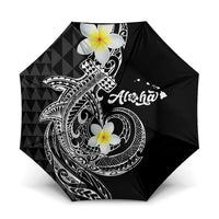 Aloha Hammerhead Shark Umbrella Black Hawaiian Kakau Tribal Tattoo - Polynesian Pride