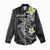 Aloha Hammerhead Shark Women Casual Shirt Black Hawaiian Kakau Tribal Tattoo