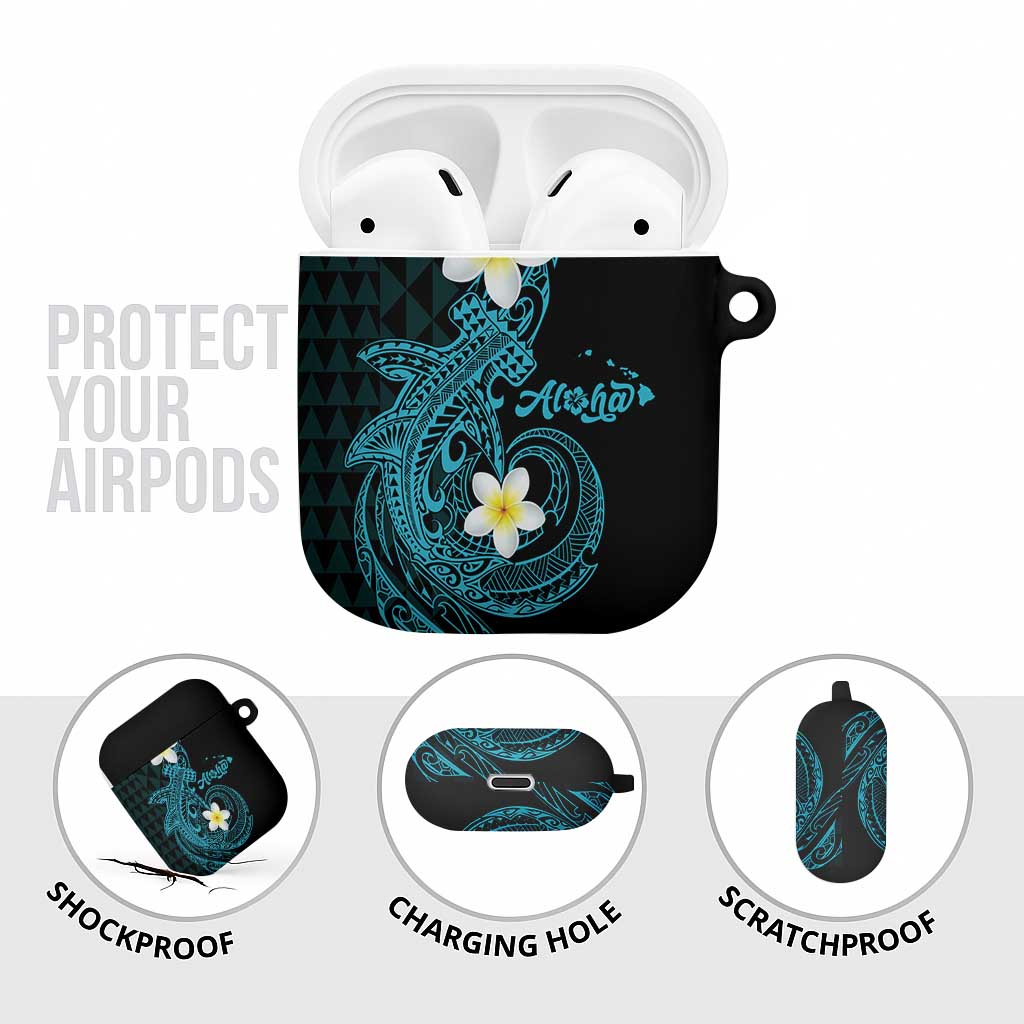 Aloha Hammerhead Shark AirPods Case Calypso Hawaiian Kakau Tribal Tattoo - Polynesian Pride