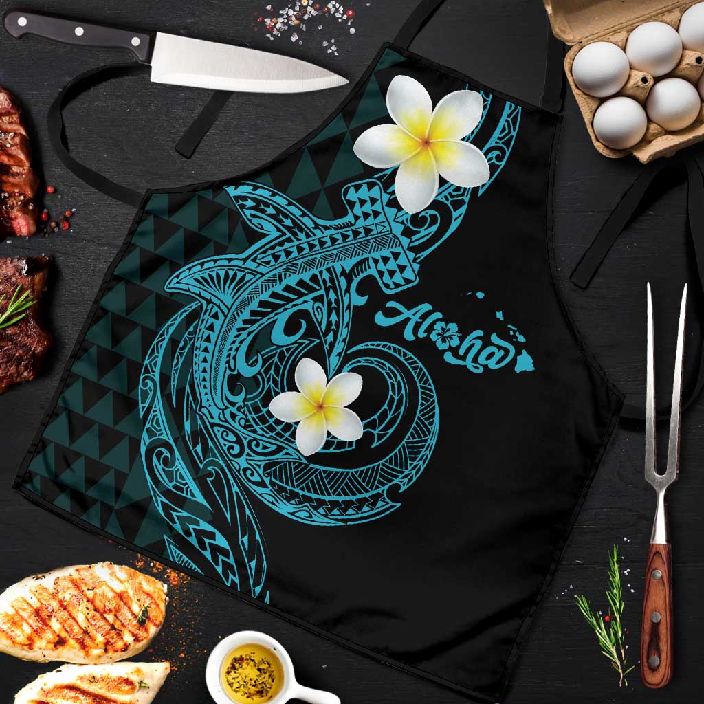 Aloha Hammerhead Shark Apron Calypso Hawaiian Kakau Tribal Tattoo - Polynesian Pride